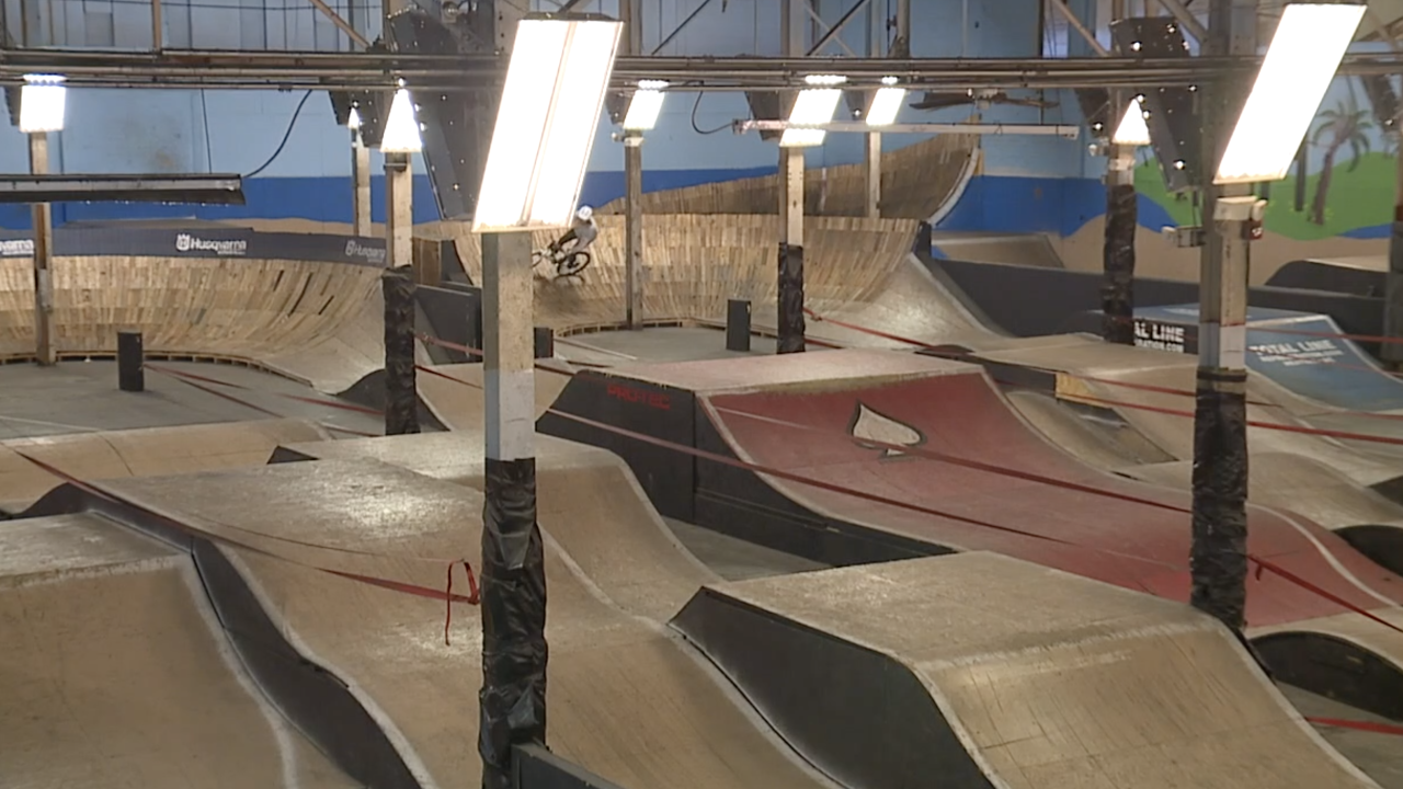 Indoor mountain bike park sales